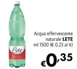 Maxi Supermercati Acqua effervescente naturale LETE offerta