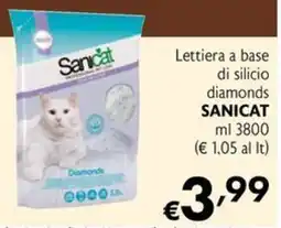 Maxi Supermercati Lettiera a base di silicio diamonds SANICAT offerta