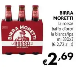 Maxi Supermercati Birra Moretti la Rossa offerta