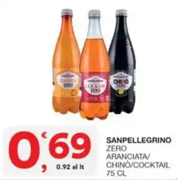 Quick Sisa Sanpellegrino Zero Aranciata/Chinò/Cocktail offerta