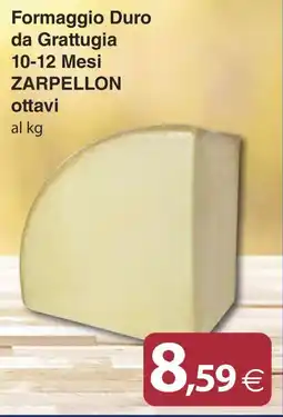 Docks Cash&Carry Formaggio Duro da Grattugia Zarpellon ottavi offerta