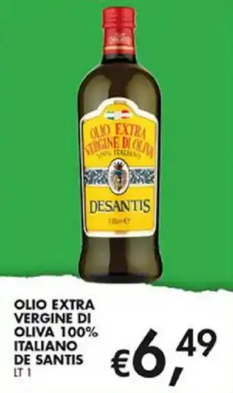 Olio extra vergine di oliva 100% italiano de santis