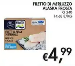 Superstore Coal Filetto di merluzzo Alaska frosta offerta