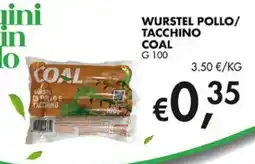 Superstore Coal Wurstel di pollo e tacchino Coal offerta