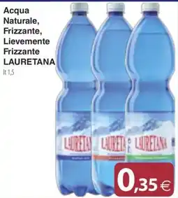 Docks Cash&Carry Acqua Naturale, Frizzante, Lievemente Frizzante Lauretana offerta