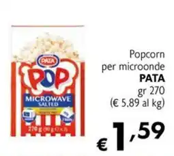 Maxi Supermercati Popcorn per microonde PATA offerta
