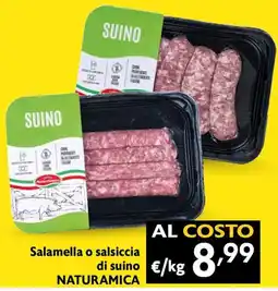 Maxi Family Salamella o salsiccia di suino Naturamica offerta