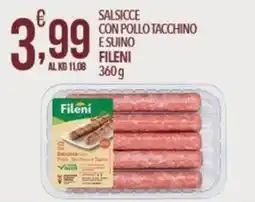 Iper Nonna Isa Salsicce con pollo tacchino e suino Fileni offerta