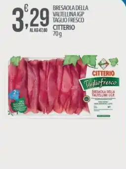 Iper Nonna Isa Bresaola della Valtellina IGP Taglio Fresco Citterio offerta
