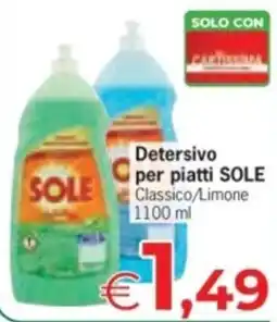 Despar Detersivo per piatti SOLE offerta