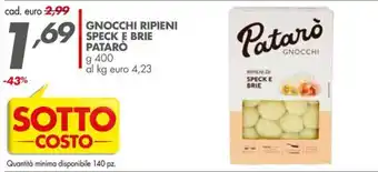 Gnocchi ripieni speck e brie Patarò