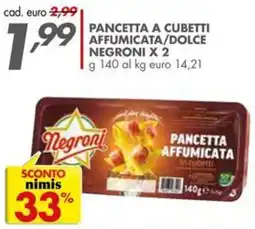 Italmark Pancetta a cubetti affumicata/dolce negroni offerta