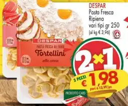 Despar Despar Tortellini alla carne offerta