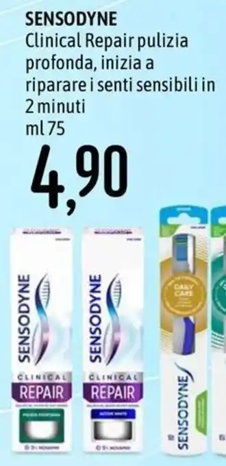 Sensodyne Clinical Repair pulizia profonda, inizia a riparare i senti sensibili in 2 minuti