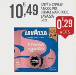 Iper Nonna Isa Caffè in capsule Lavazza crema e gusto dolce offerta