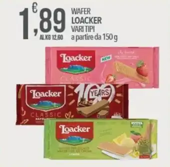 Wafer Loacker vari tipi