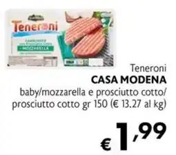 Maxi Supermercati Teneroni baby/ mozzarella e prosciutto cotto offerta