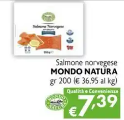 Maxi Supermercati Salmone norvegese MONDO NATURA offerta