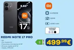 Euronics Redmi Note 17 Pro offerta