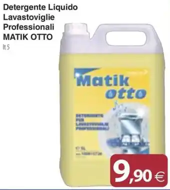 Detergente liquido lavastoviglie professionali Matik Otto