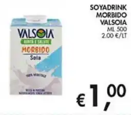 Superstore Coal Soydrink morbido Valsoia offerta