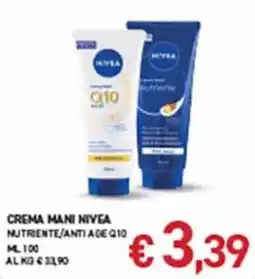 Superstore Coal Crema mani Nivea nutriente/anti age q10 offerta