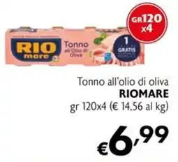 Maxi Supermercati Tonno all'olio di oliva Riomare offerta