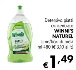 Maxi Supermercati Detersivo piatti concentrato Winni's Naturel offerta