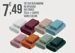 Iper Nonna Isa Set asciugamani in spugna no twist offerta