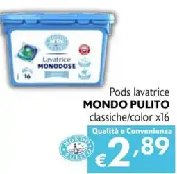 Maxi Family Pods lavatrice Mondo Pulito classiche/color offerta