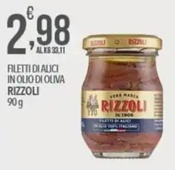 Iper Nonna Isa Filetti di alici in olio di oliva Rizzoli offerta