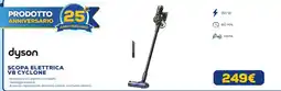 Euronics Dyson scopa elettrica V8 cyclone offerta