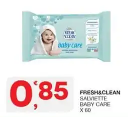 Quick Sisa Fresh&Clean salviette baby care offerta