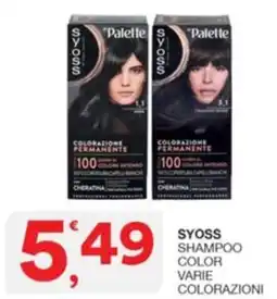 Quick Sisa Syoss Palette colorazione permanente offerta
