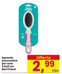 Interspar Spazzola pneumatica per cane Best Friend offerta