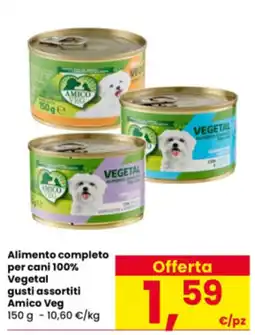 Interspar Alimento completo per cani 100% Vegetal gusti assortiti Amico Veg offerta