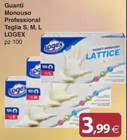 Docks Cash&Carry Guanti monouso professional Logex offerta