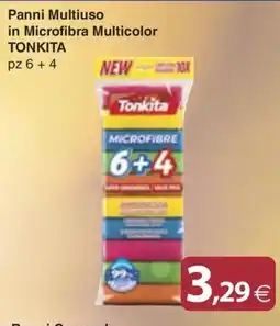 Docks Cash&Carry Panni Multiuso in Microfibra Multicolor Tonkita offerta