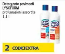 Futura Supermercati Detergente pavimenti LYSOFORM offerta