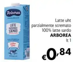 Maxi Supermercati Latte uht parzialmente scremato 100% latte sardo Arborea offerta