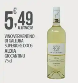 Iper Nonna Isa Vino vermentino di gallura superiore docg Aldia Gicantinu offerta