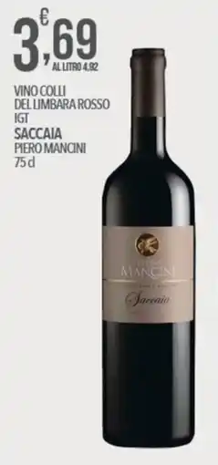Iper Nonna Isa Vino Colli del Limbara Rosso IGT Saccaia Piero Mancini offerta