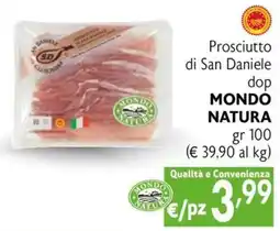 Maxi Family Prosciutto di San Daniele dop Mondo Natura offerta