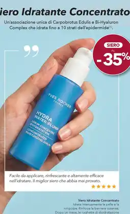 Yves Rocher Siero Idratante Concentrato Yves Rocher offerta
