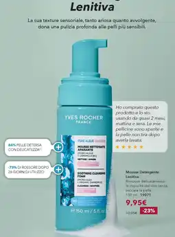 Yves Rocher Mousse nettoyante apaisante offerta