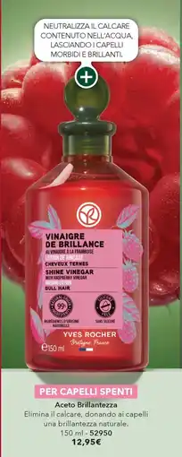 Yves Rocher Aceto Brillantezza Yves Rocher offerta