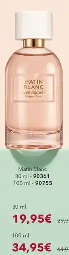 Yves Rocher Matin Blanc Yves Rocher offerta