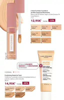Yves Rocher L'Anti-Occhiaie Correttore ad Alta Coprenza Illuminante offerta