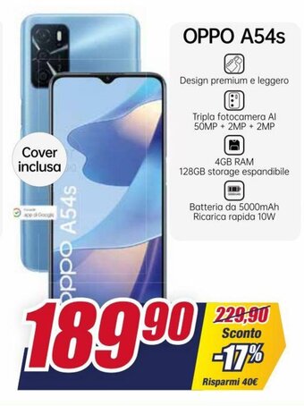 Trony oppo A54s offerta