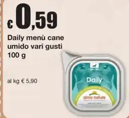 Sì con te Supermercati Daily menù cane umido vari gusti offerta